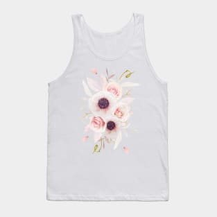 Pink Roses Bouquet Tank Top